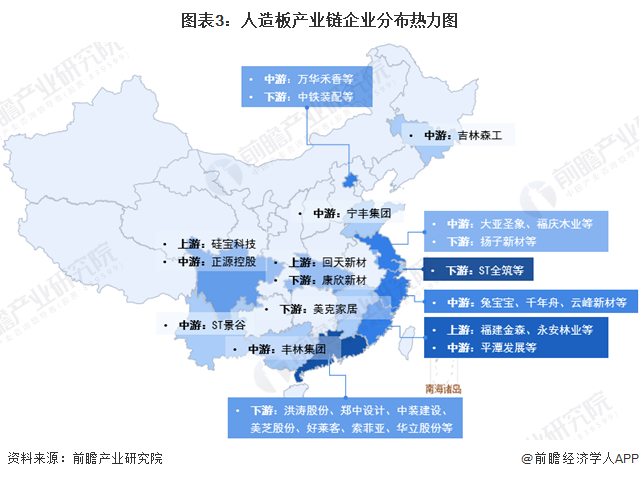 【干货】人造板行业产业链全景梳理及区域热力地图(图3)